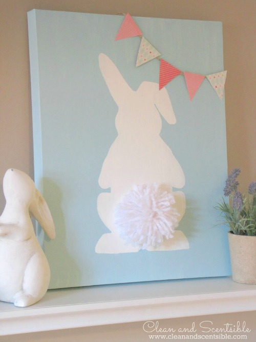 Bunny canvas by Clean & Scentsible